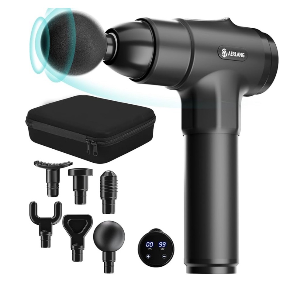 Massage gun, black different modes